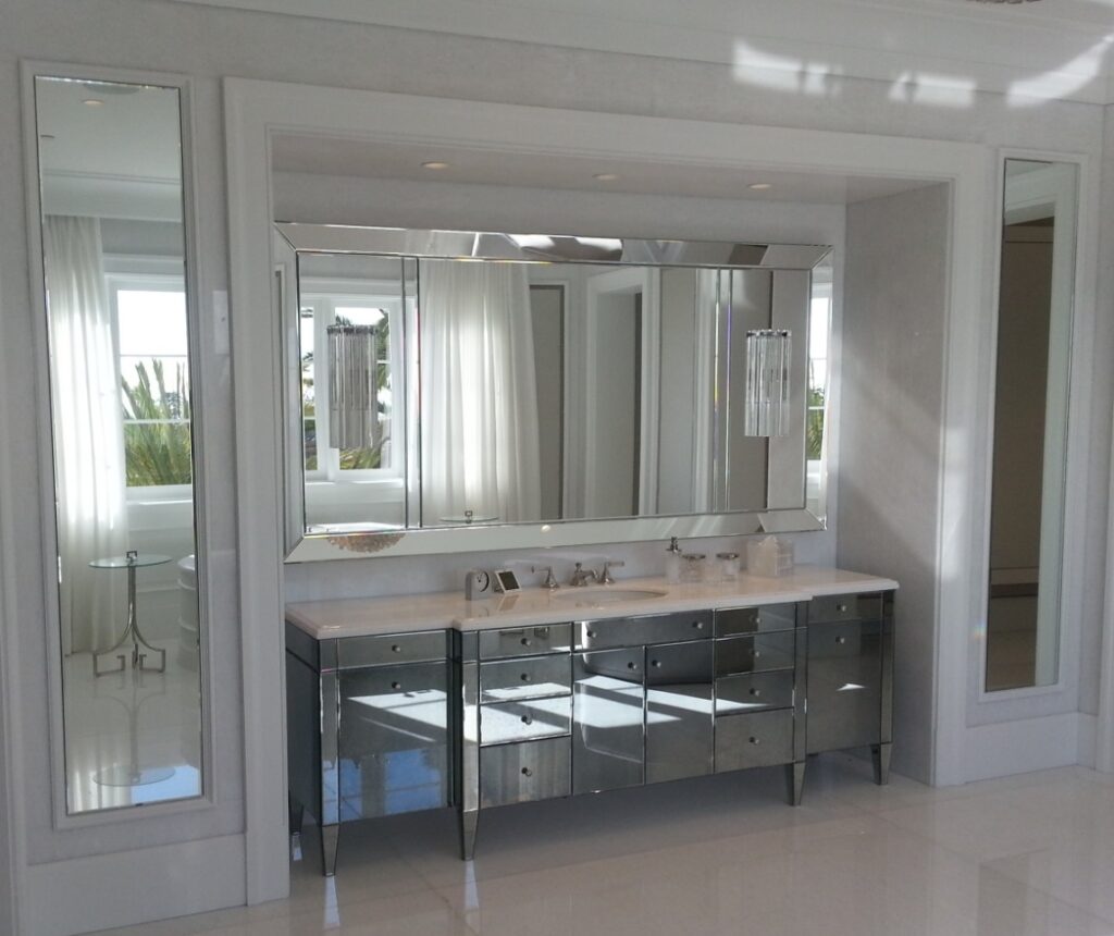 Brentwood Specialty Glass - Vanity Mirror & Cabinet